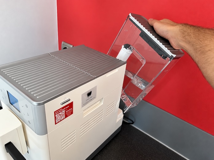 KitchenAid KF3, remplissage du réservoir d'eau