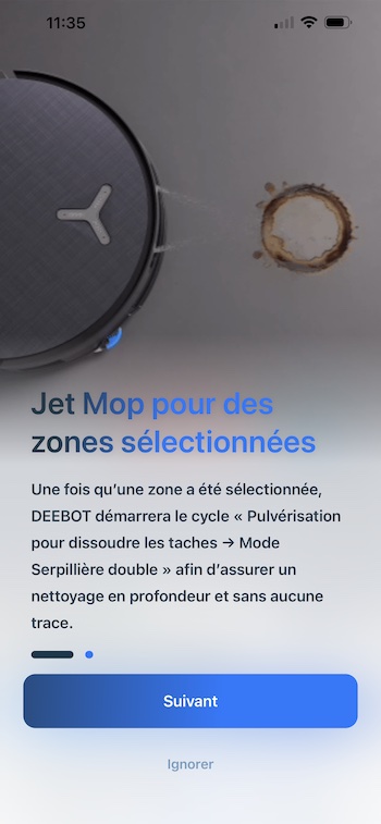 Système Jet Mop du robot aspirateur X12S