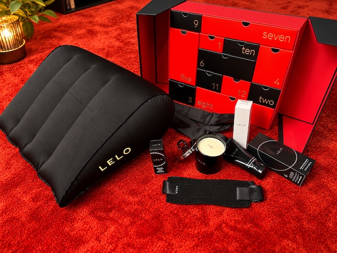 Contenu du calendrier pour couples LELO avec sextoys et accessoires