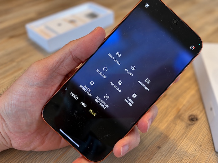 Interface de l'appareil photo du HONOR 600 Pro avec les différents modes de prise de vue